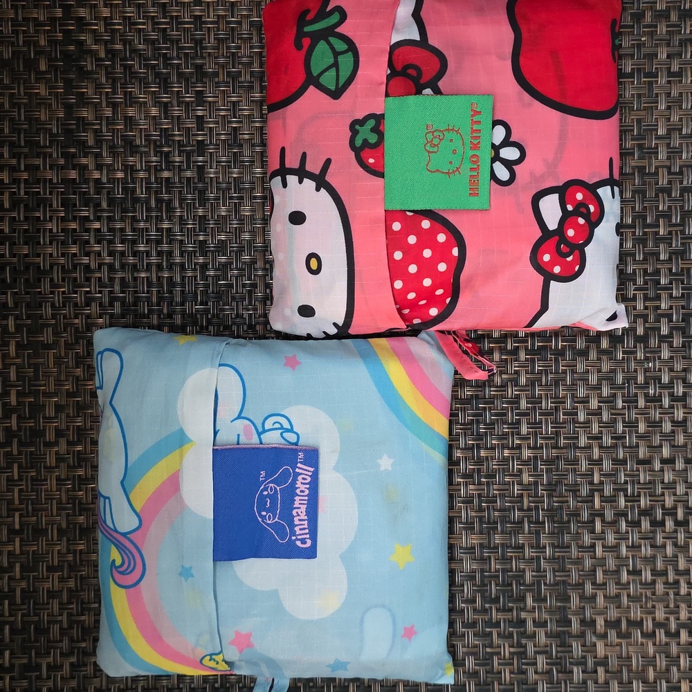 Hello Kitty and Cinnamoroll Totes